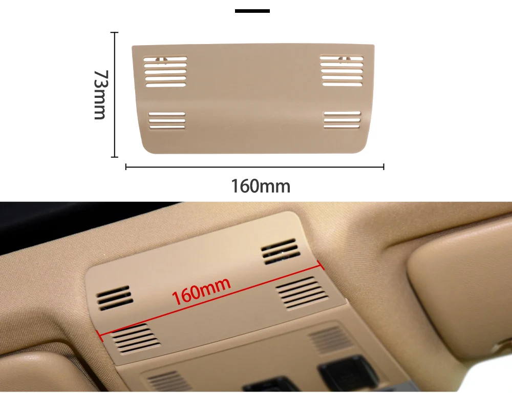 Auto Leselicht Abdeckung Rahmen für BMW X1 E84 Serie E91 2005-2015 Schiebedach Dach Lampe Schalter Kappe Trim 51447117586 51448036236 – Detail 5