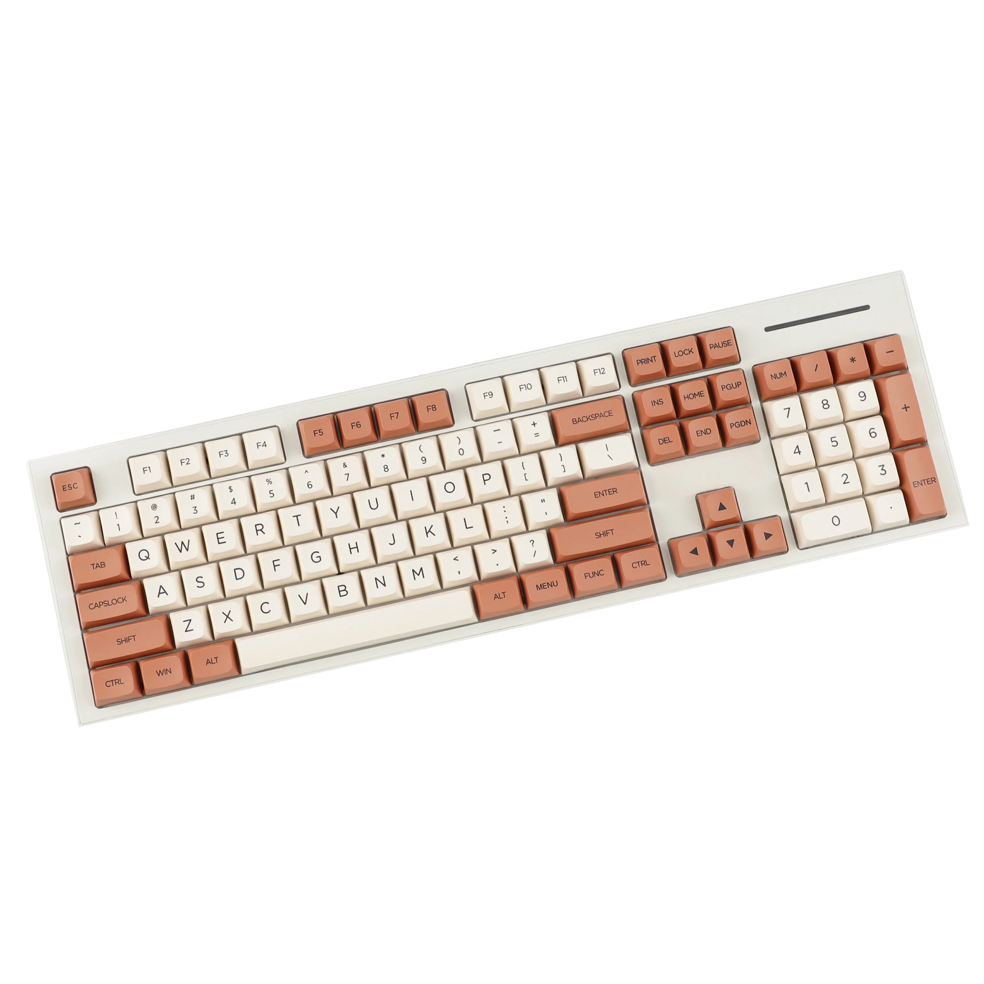 YMDK 144 Keys MarsTheme Keycaps XDA Profile PBT Dye Sub Top Print Keycap for 61/84/87/104/108 MX Mechanical Keyboards