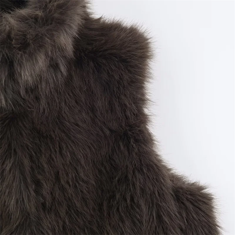 2025 Women Fall  Vintage Waistcoats Single Breasted Vest Pockets Straight Streetwear Sleeveless Vest Female Outwears