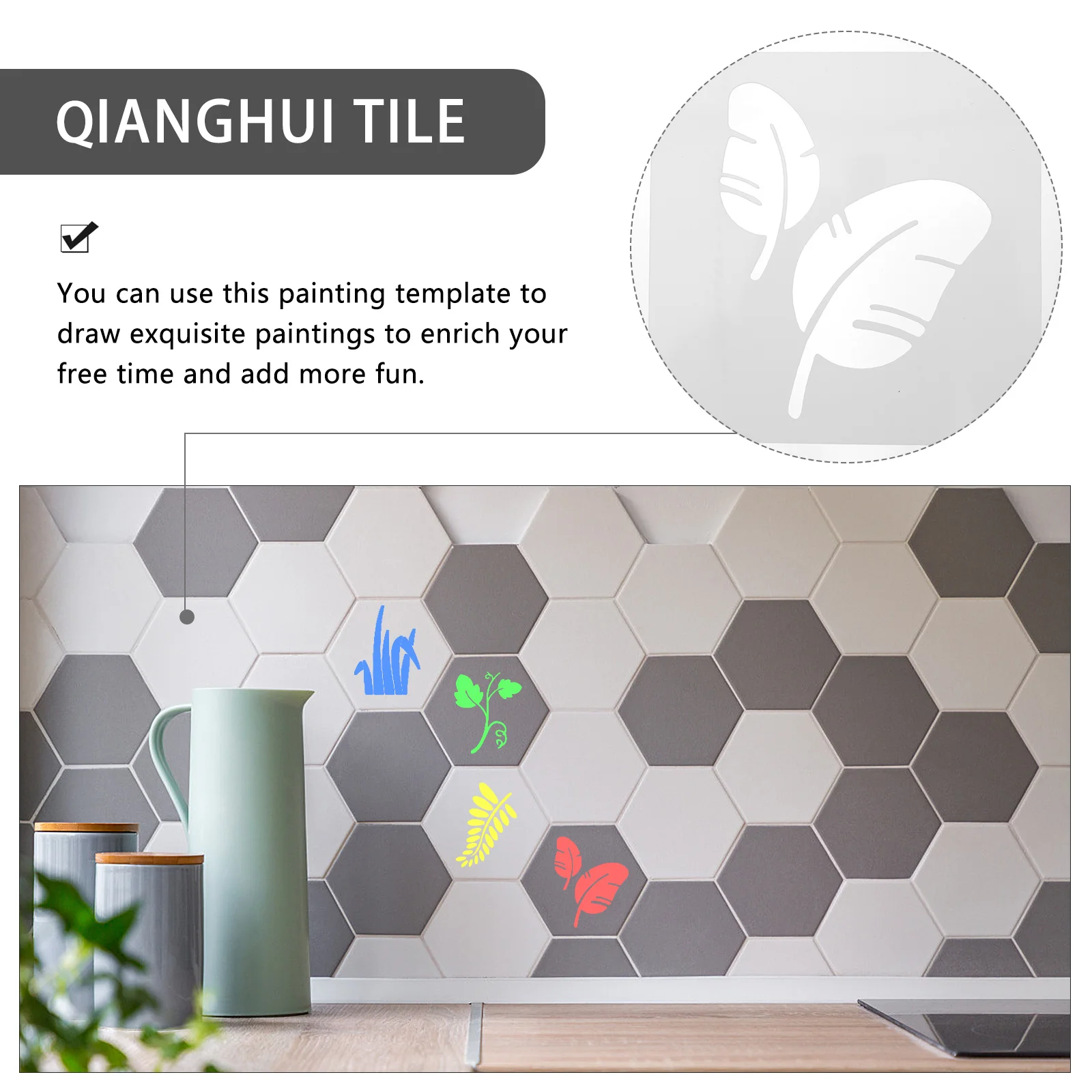 

12Pcs Leaves Drawing Templates Painting Stencils Kids DIY Art Craft Hollow Patterns Safe Odorless Pet Material Plant Leaves
