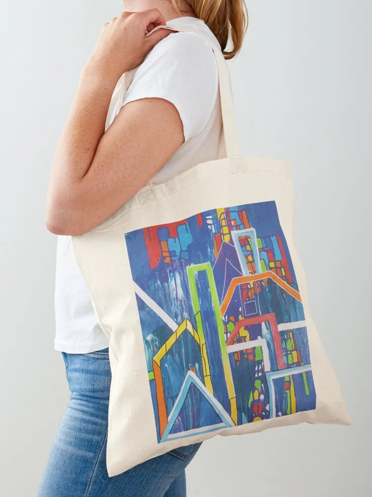 

Rain in the city Tote Bag custom bags cute tote bag hand bag tote woman