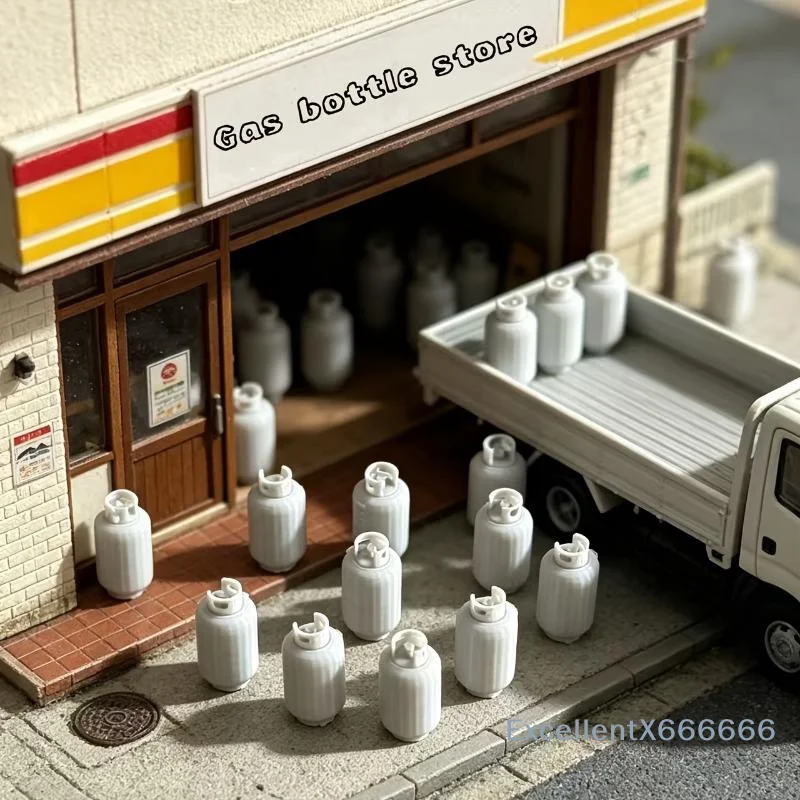 6pcs Mini Dollhouse Gas Tank Models Realistic Exterior Fine Details For Dollhouse Kitchen Decor Mini Scene DIY Projects