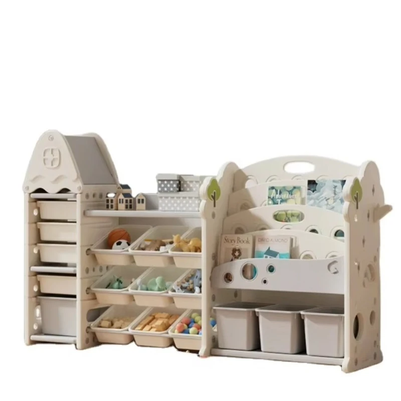 

Children's furniture bookshelf toys Storage rack Box with drawer Toy storage cabinet