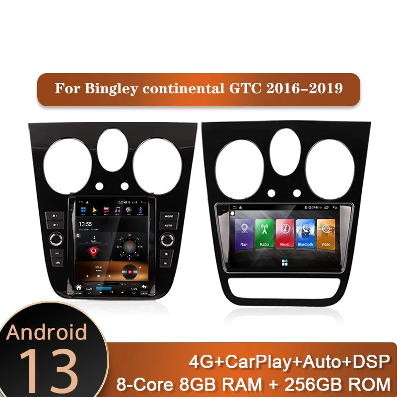 Android 13 Car multimedia Player For Bentley continental gtc Tim Bingle 2016 2017 2018 2019 GPS Navi Stereo Auto radio carplay