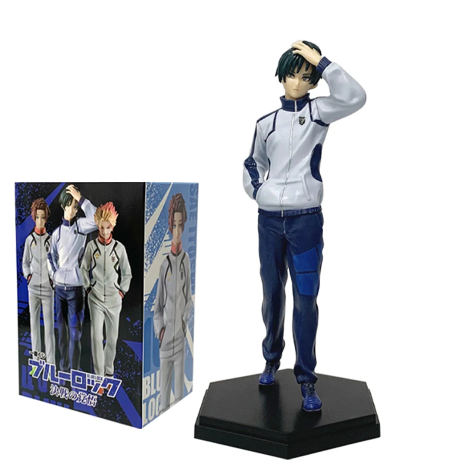 Anime 19cm BLUE LOCK: Episode Nagi Rin Itoshi Sae Shidou Ryuusei PVC Actionfiguren Anime Cartoon Modell Spielzeug Geschenk – Detail 6