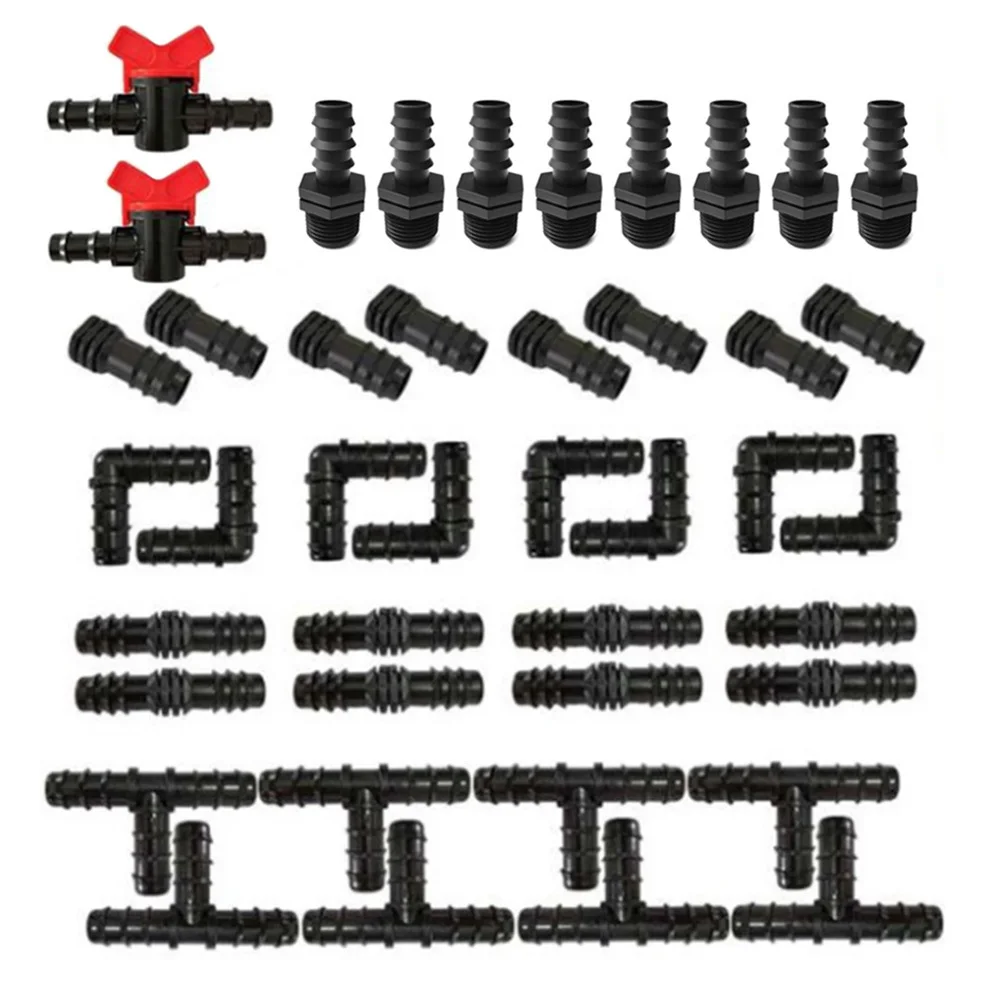Hose Irrigation Systems Patios Fittings Flower Beds For Tubing Garden Greenhouse Joint Kit Lawns Parts Plastic