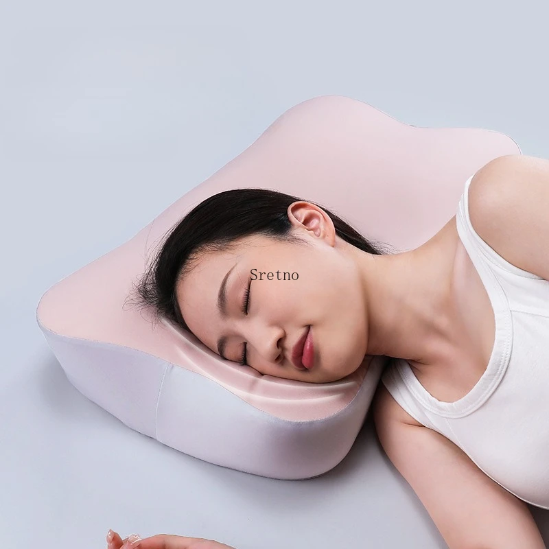 SRETNO Fiber Pillow for Cervical Spine Protection Single Person Pillow Core Does Not Collapse Specifically Designed for Sleeping