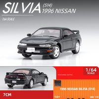 1:64 Nissan Silvia S14 S15 Container Alloy Car Diecasts & Toy Vehicles Car Model Miniature Scale Model Car For Children