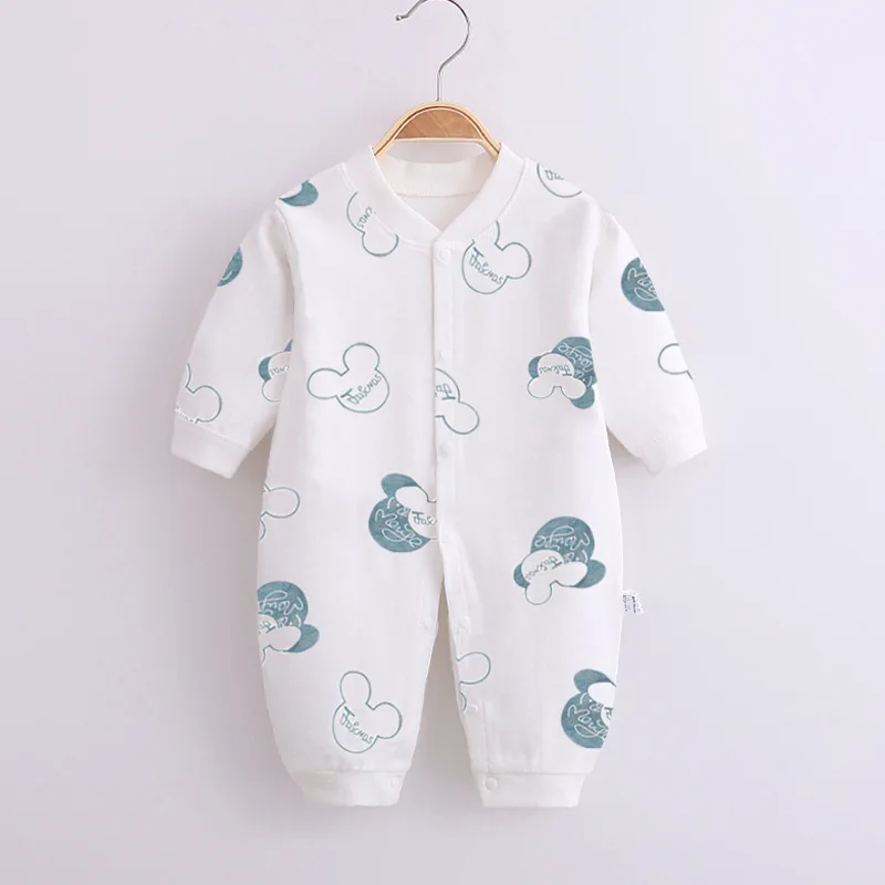 2024 New Spring Baby Clothing Newborn Boys Girls Long sleeved Climbing Clothing Baby Jumpsuit Romper 0-12month