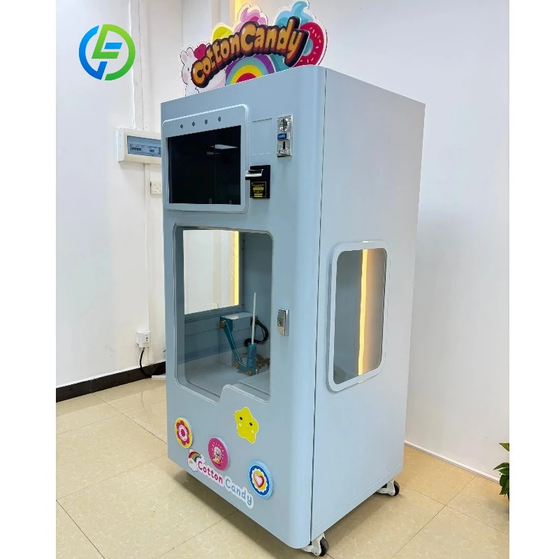 FL Customized Single Cabinet Cotton Candy Vending Machine with Plug and Play Smart System