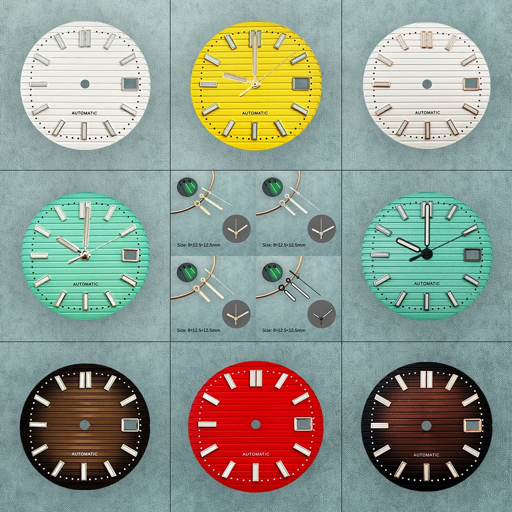 30.5 مللي متر S شعار نوتيلوس الهاتفي صالح NH35 NH36/4R/7S حركة الأخضر مضيئة شريط ساعة تعديل اكسسوارات أدوات إصلاح