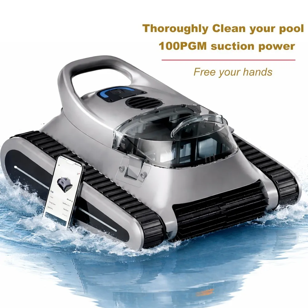 

Cordless Robotic Pool Cleaner Wall Climbing Automatic Pool vacuum Swimming Pools