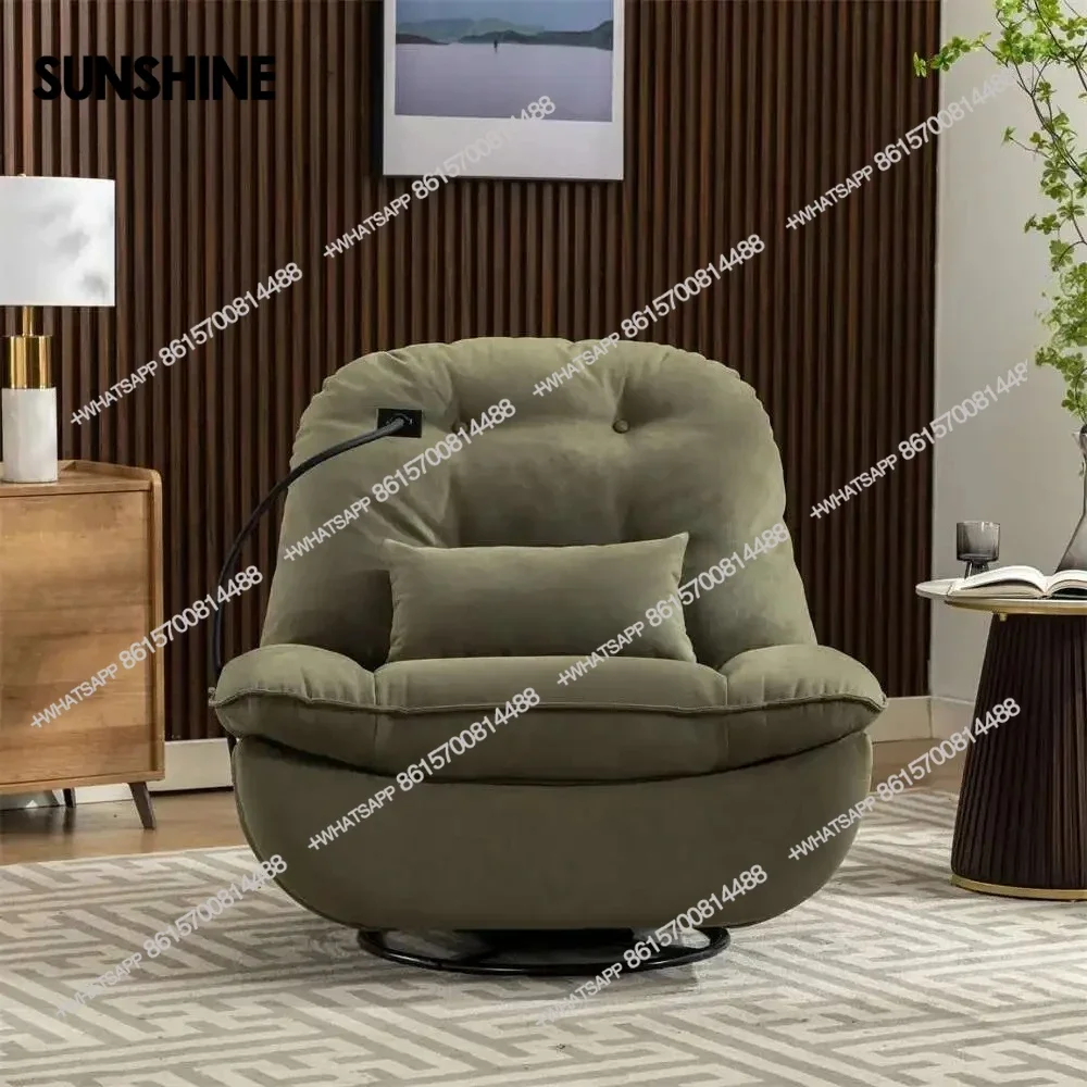 Custom Gaming Sleeping Working Reclinable Chair Swivel Single Smart Power Recliner Sofa USB Charger with BluetoothX