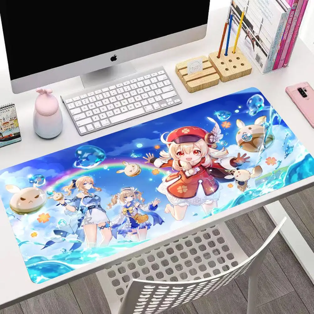 Genshin Impact Mouse Pad Cute HD Mousepad Pad Extended Gaming Keyboard  LargeMousepad 90x40cm XXL Gamer Mousepad