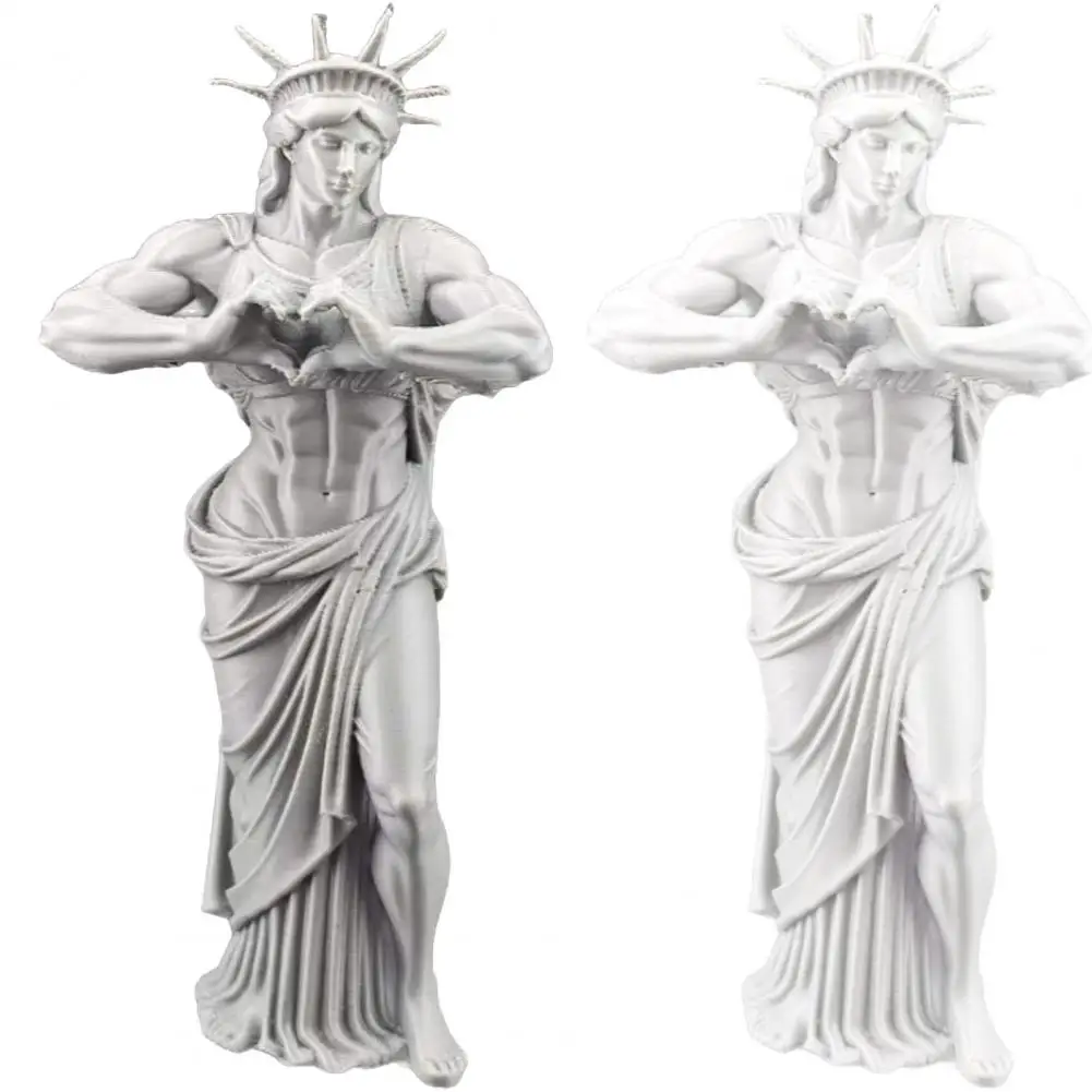 White Statue European Style Decor Elegant 3d Printed Goddess Figurine Female Statue Office Room Desk Shelf Liberty Statue