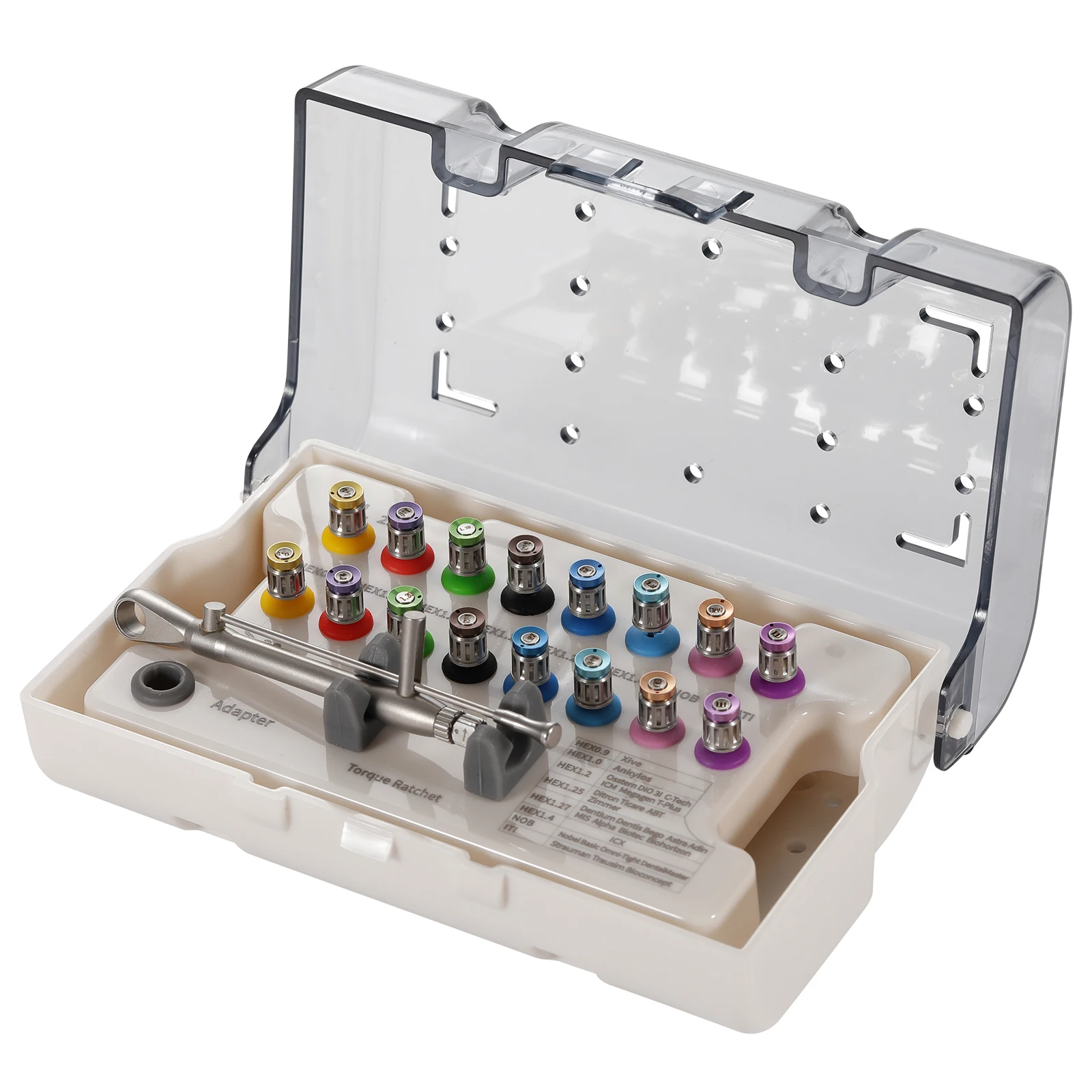 Dental Universal Implant Kit Driver Abutment Hand Hex Screw driver Long+Short drivers ProstheticTorque Wrench Kit