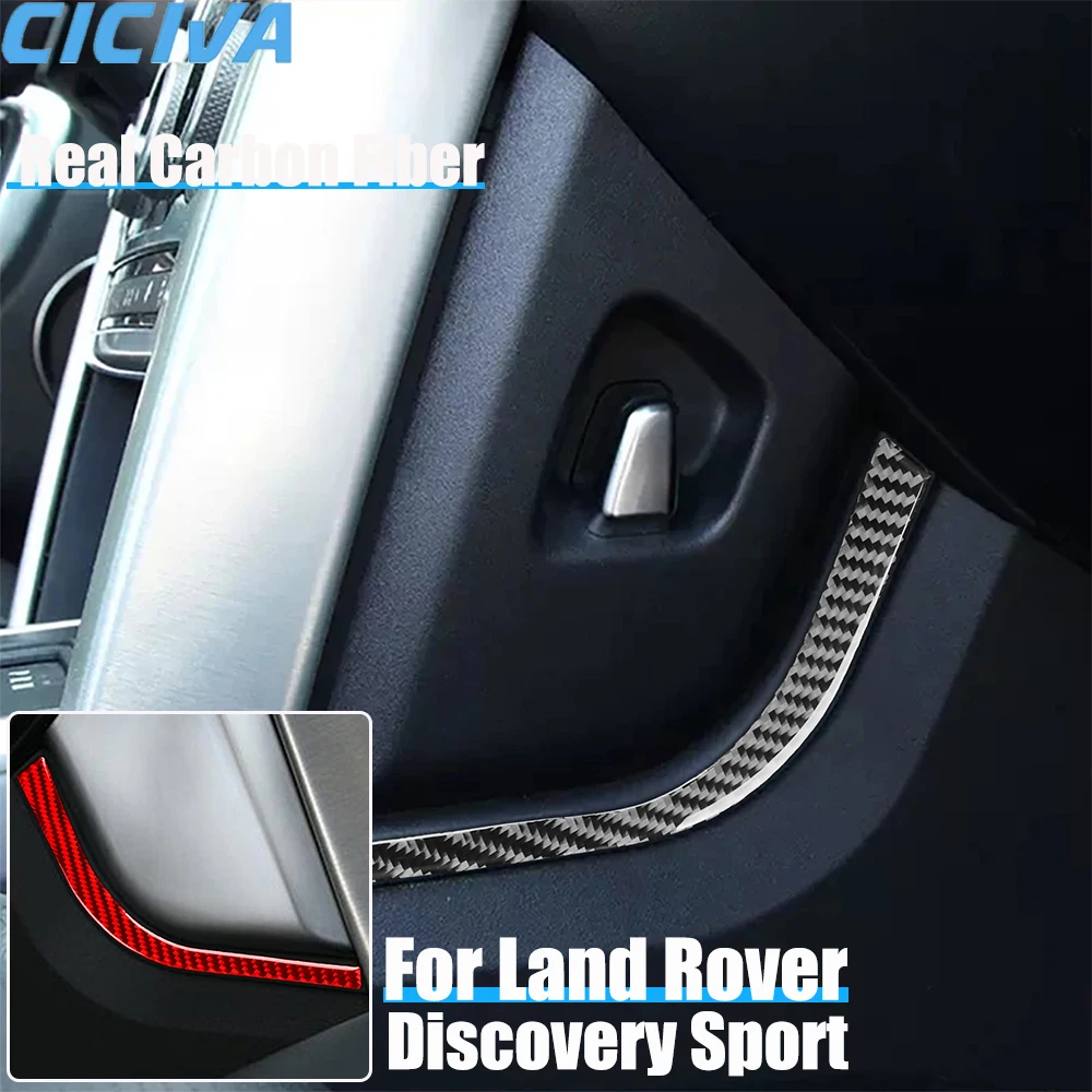 

Real Carbon Fiber Car Accessories Center Console Side Strips Cover Soft Sticker For Land Rover Discovery Sport L550 2015-2019