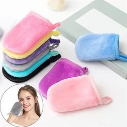 Makeup Remover Cleansing Gloves Reusable Microfiber Face Care Towel Makeup removal glove Cleansing glove