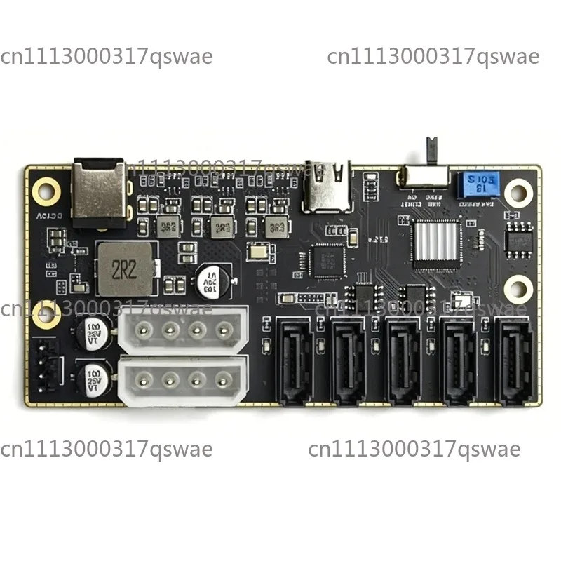 Внешняя карта расширения для жестких дисков SSD JMS580 JMB575 USB-SATA Type-C на 5 портов SATA