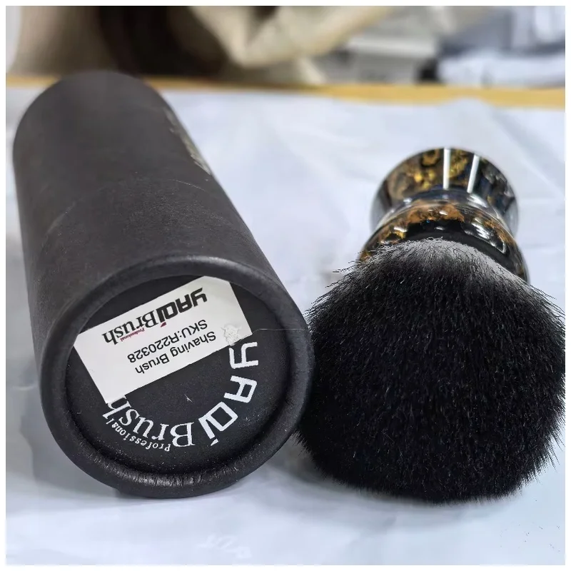 YAQI ROCKS 28mm Synthetic Hair Resin Handle Wet Shave Tools Wet Shaving Brush Men Shaving Products Men Fast shipping Mens Gift