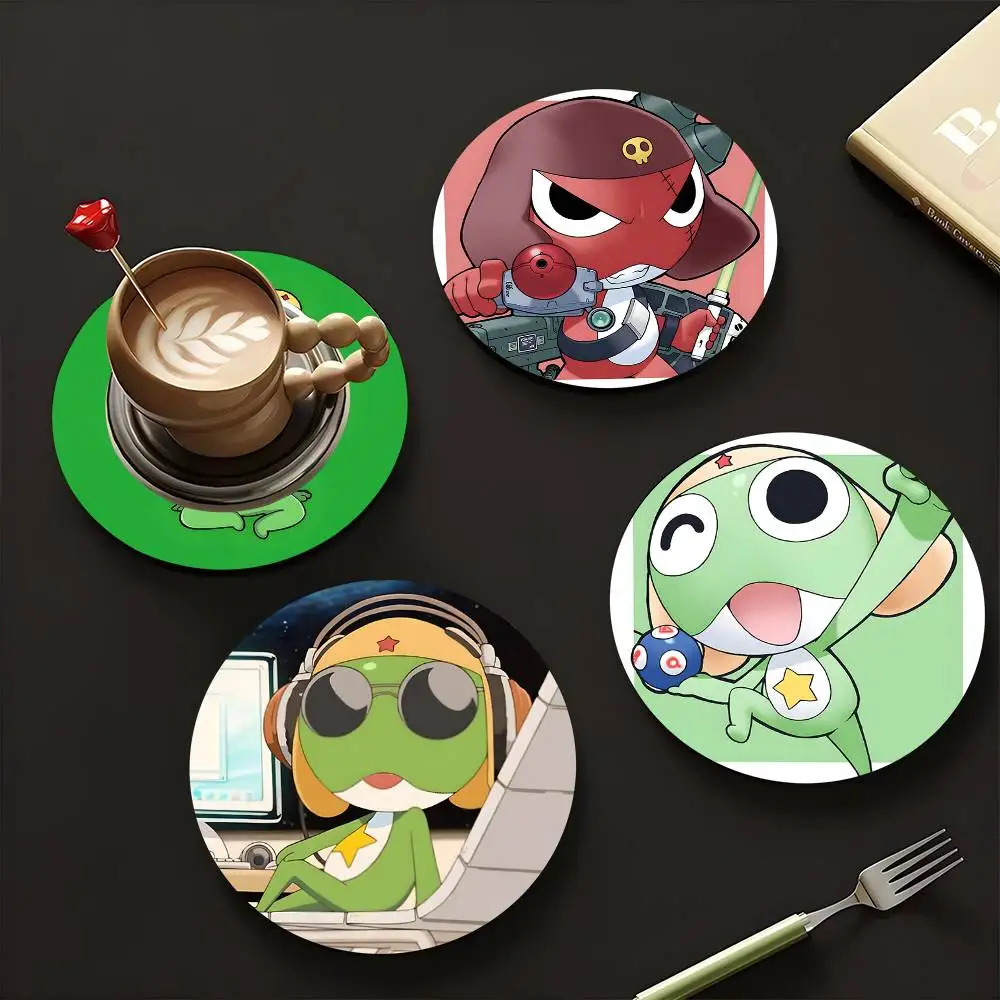 1pc Keroro Gunsou Wooden Coaster Colour Printing Cup Mat Home Desk Decoration Gifts