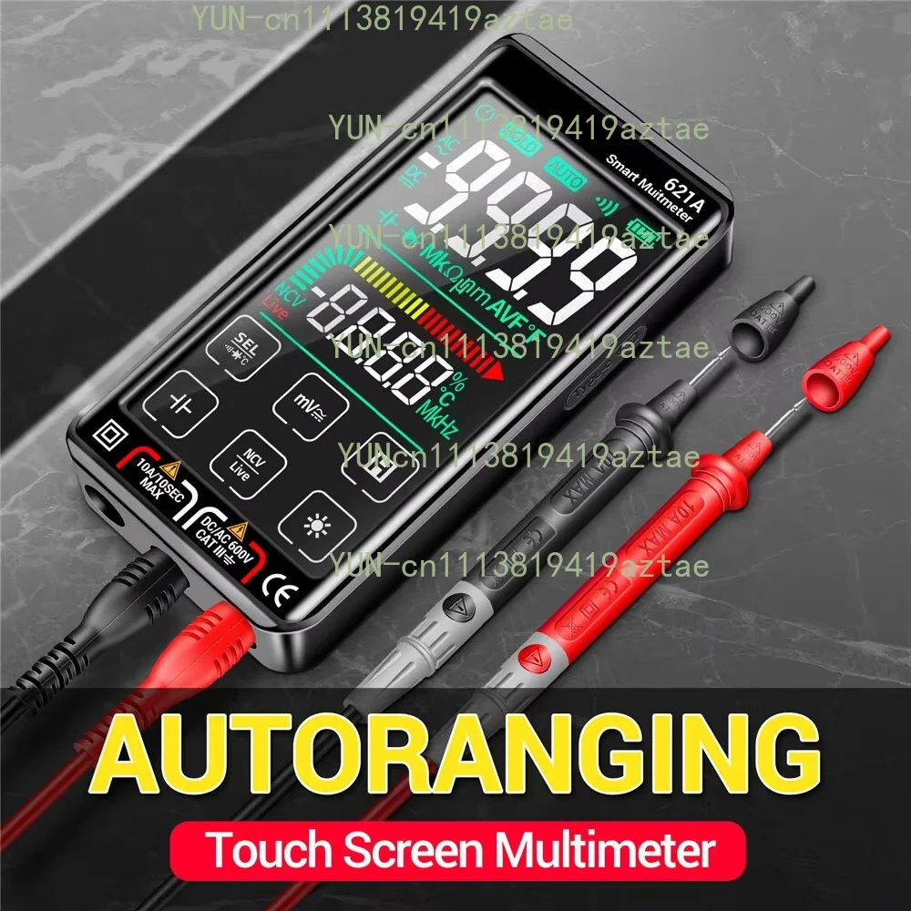 Auto Range True RMS AC DC Volt Current Meter  Digital Touch Multimeter