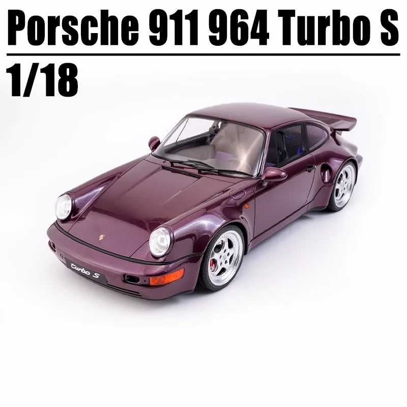 GT Spirit 1/18 Porsche 911 964 Turbo S لعبة معدنيّة لسيارة Diecast نموذج معدني هدايا