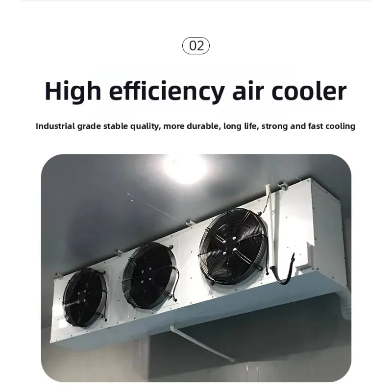 Aangepaste kleine commerciële koude kameropslagapparatuur 10/20 vierkante meter met grote container vriezer vers houden compleet