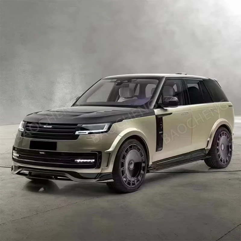 Gaya BC untuk Rang Rover Vogue 2013-2017 Pembaruan Gaya MSY Bumper Kap Mesin Rok Samping Kit Bodi Setengah Serat Karbon