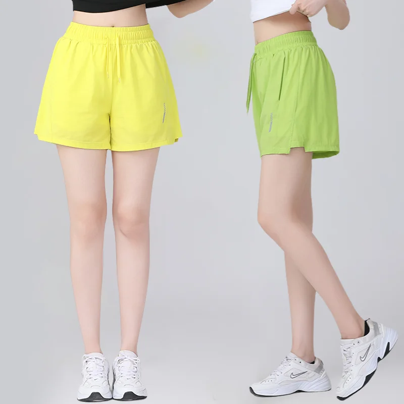 Pantaloncini Sportivi a Vita Alta da Donna, Abbigliamento Casual per Danza e Fitness, Multicolore, Nuovo Stile Estivo, Pantaloni Yoga