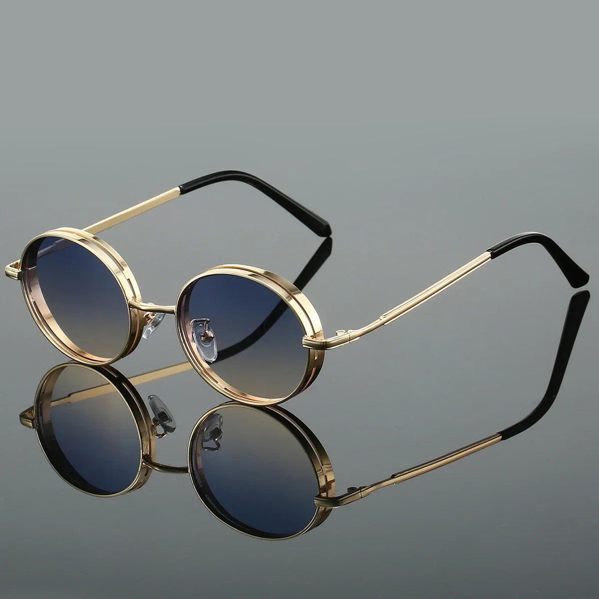 GM LUMIAS Oval Punk Sonnenbrille Neue Männer Mode Gradienten Multi-farbe Outdoor Shades Frauen Trendy Luxus Marke Design Sonnenbrille