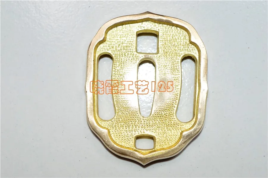 66x52 مللي متر جودة النحاس النقي النحاس تسوبا Handgurad القرص ل الحرب العالمية الثانية نوع 95 العسكرية كاتانا تاشي السيف