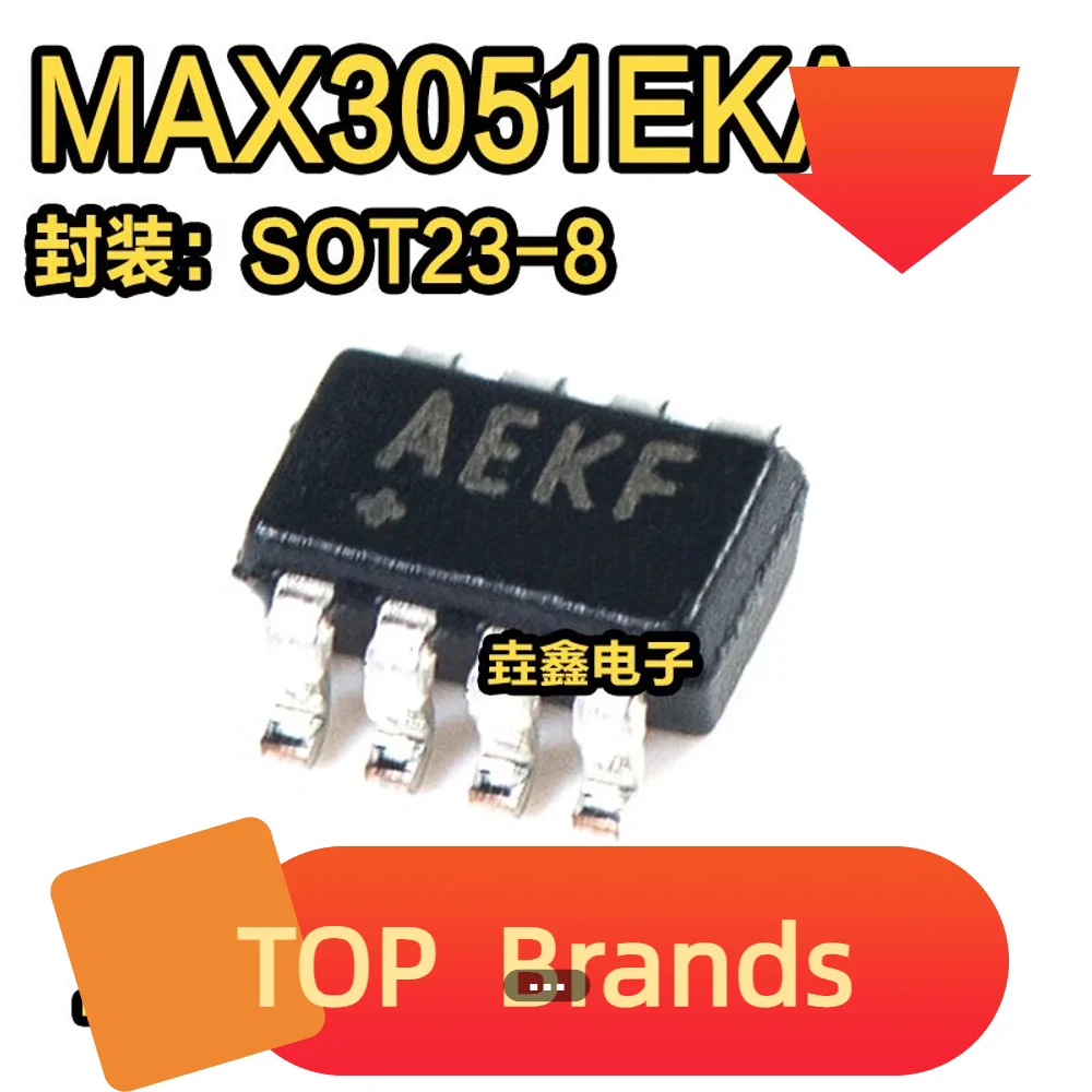 10 piezas MAX3051EKA SOT23-8, Chip AEKF/IC, nuevo y Original