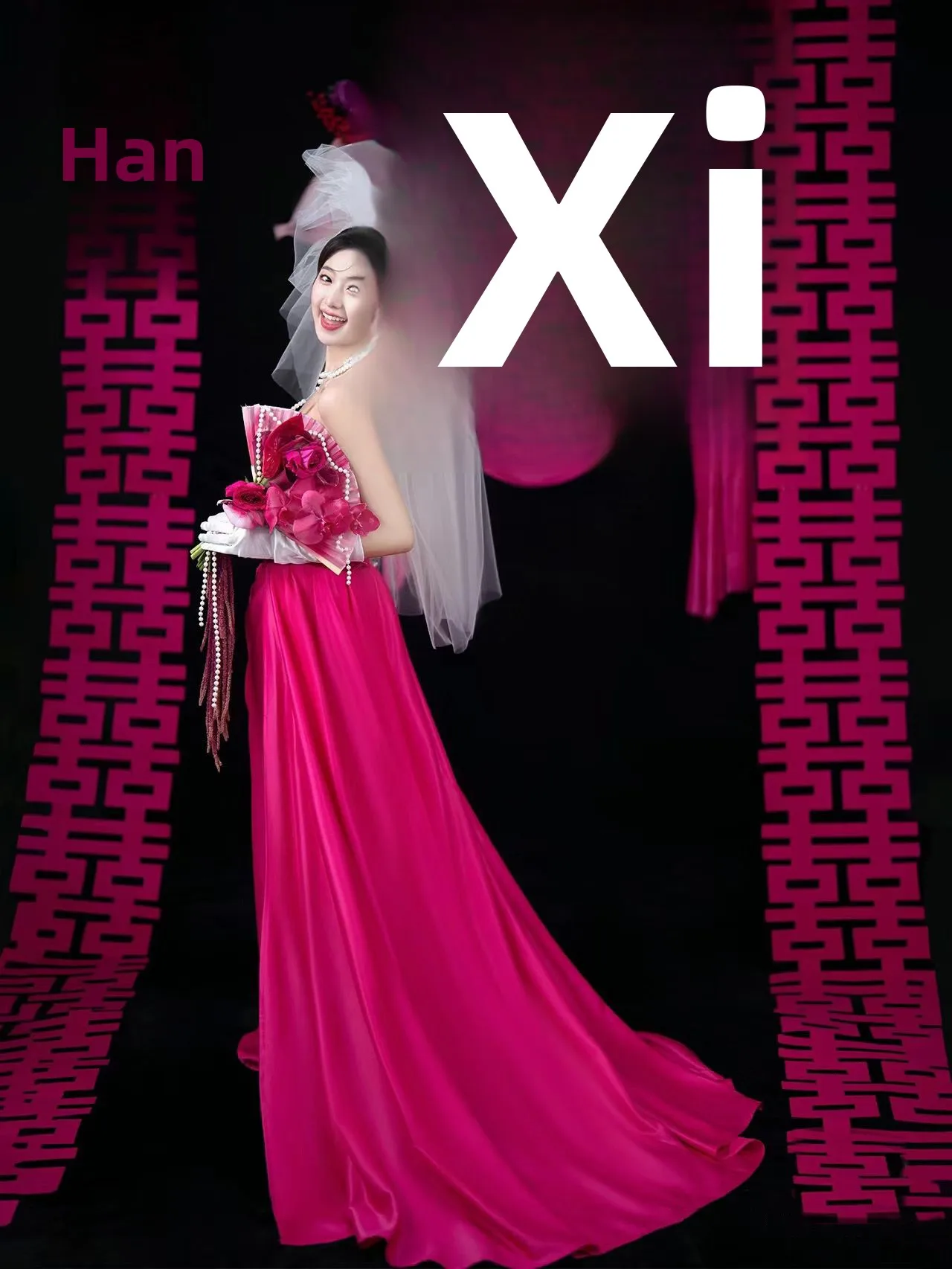 

Red Bridal Evening Gown Wedding Ceremony Hostess Morning Robe Performance Costume Traditional Chinese Style for Women