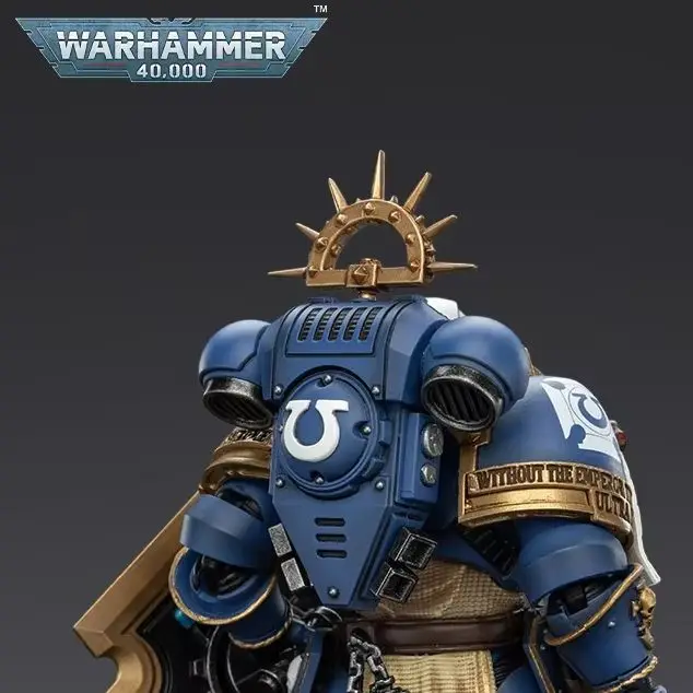 【JOYTOY】40K Ultramarines Levantus with Power Sword Stormshield and Bolt Pistol 1/18 Action Figure