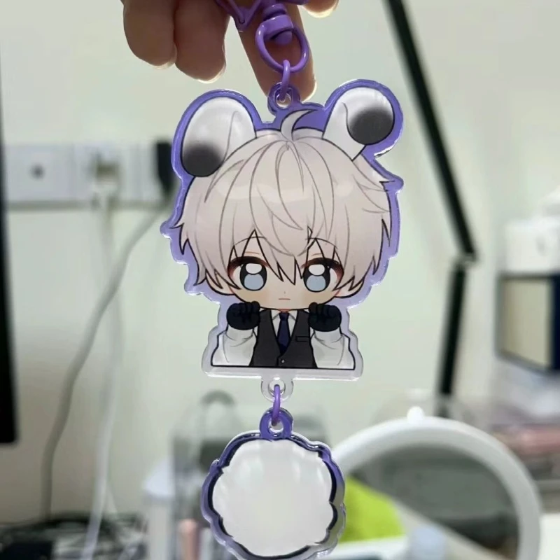 Game Love And Deepspace Xavier Zayne Rafayel Caleb Cosplay Keychain Alloy Acrylic Pendant Keyring Key Chain Bag Accessories Gift