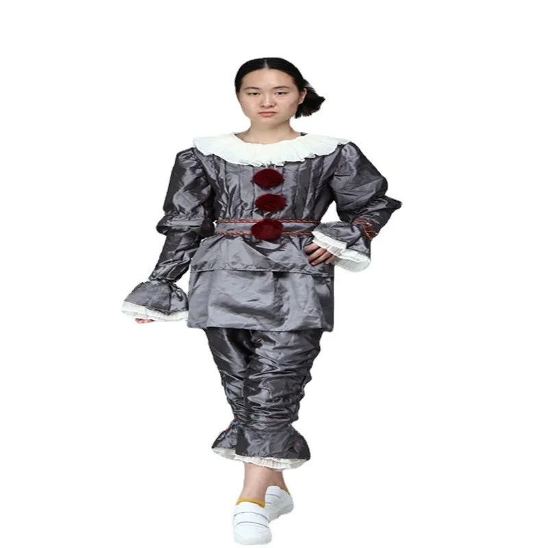 2025 جديد Pennywise قناع المهرج أزياء الهالوين التأثيرية بدلة نسائية تقليدية للمسرح الصيني مادة عالية الجودة