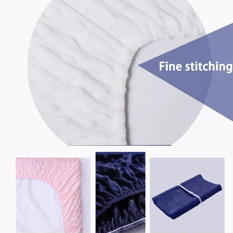 Crib Sheets Fitted Sheets Newborn Touch Table Massage Table Soft Diaper Changing Cover Removable Soft Bean Velvet