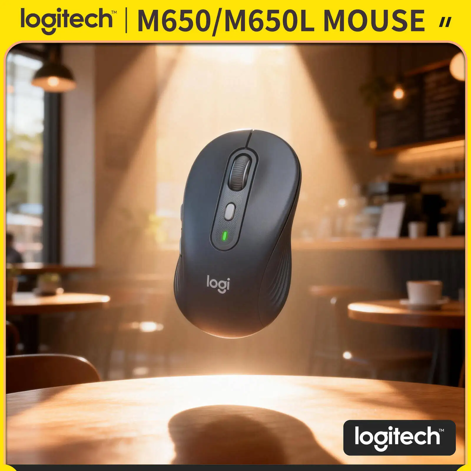 

Logitech M650/M650L Ergonomic Mouse - Sustainable Build, Dual Connectivity, 5 Custom Buttons, 4000 DPI Sensor