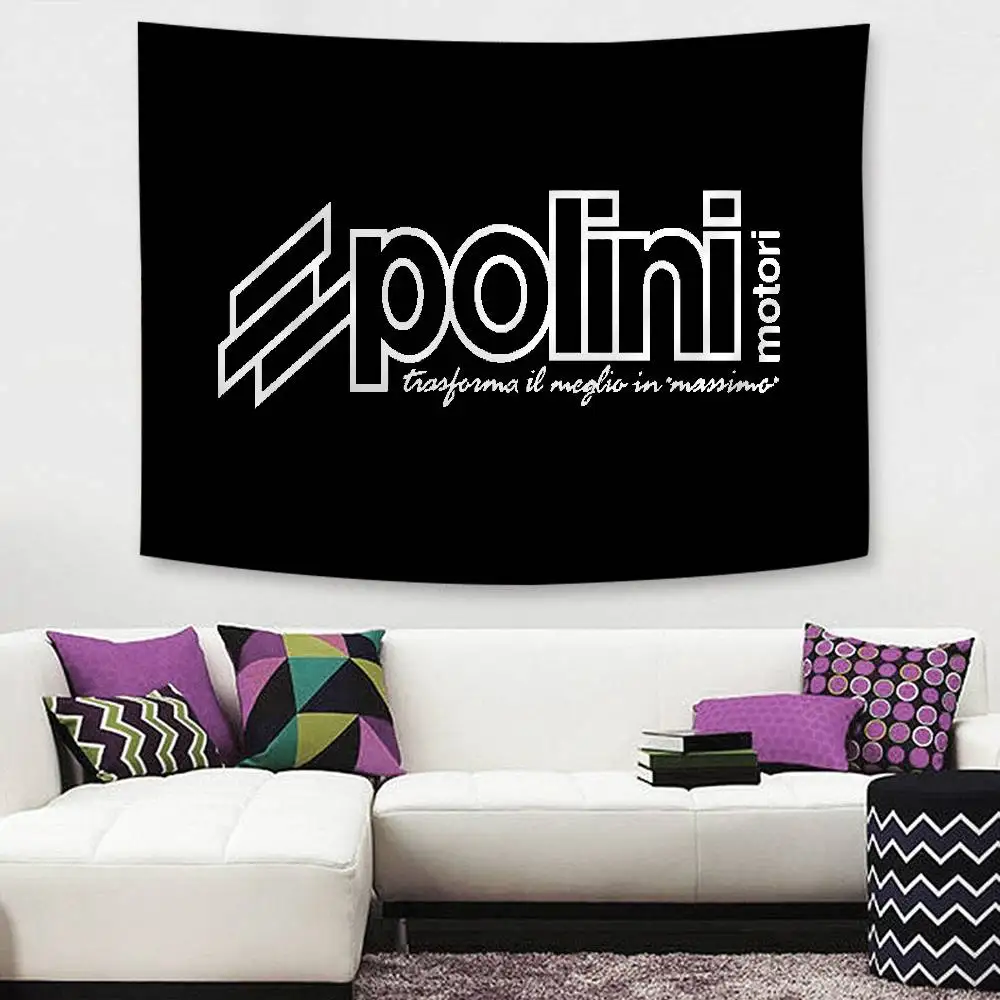 P-Polini Italy Scooter Race Hippie Wall Hanging Tapestries Bohemian Wall Tapestries Mandala INS Home Decor