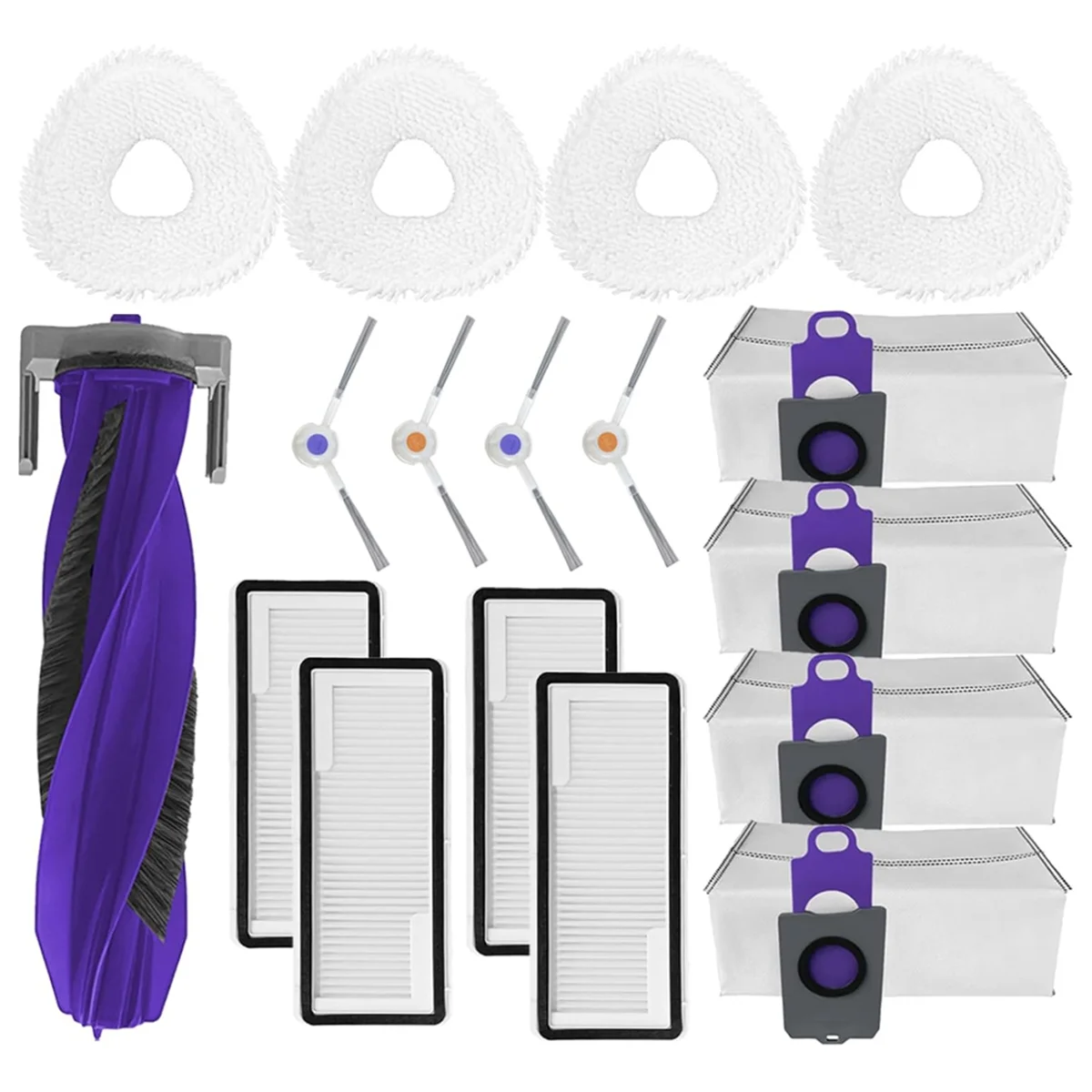 FZFZ Freo Z 울트라 로봇 진공 청소기 메인 사이드 브러쉬 HEPA 필터 걸레 천 먼지 봉투 액세서리