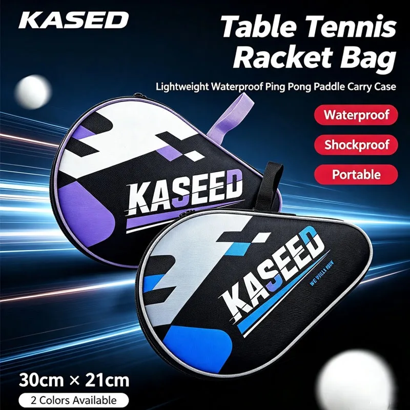 KASEED Table Tennis Racket Bag Gourd‑Shape Ping Pong Paddle Case Oxford Cloth Waterproof Storage Pouch for Table Tennis Paddles