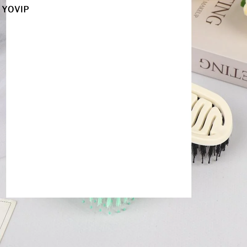 

Mini Boar Bristle Detangling Hairbrush Women Scalp Massage Combs Hollow Out Wet Curly Hair Comb Barber Hairdressing Styling Tool