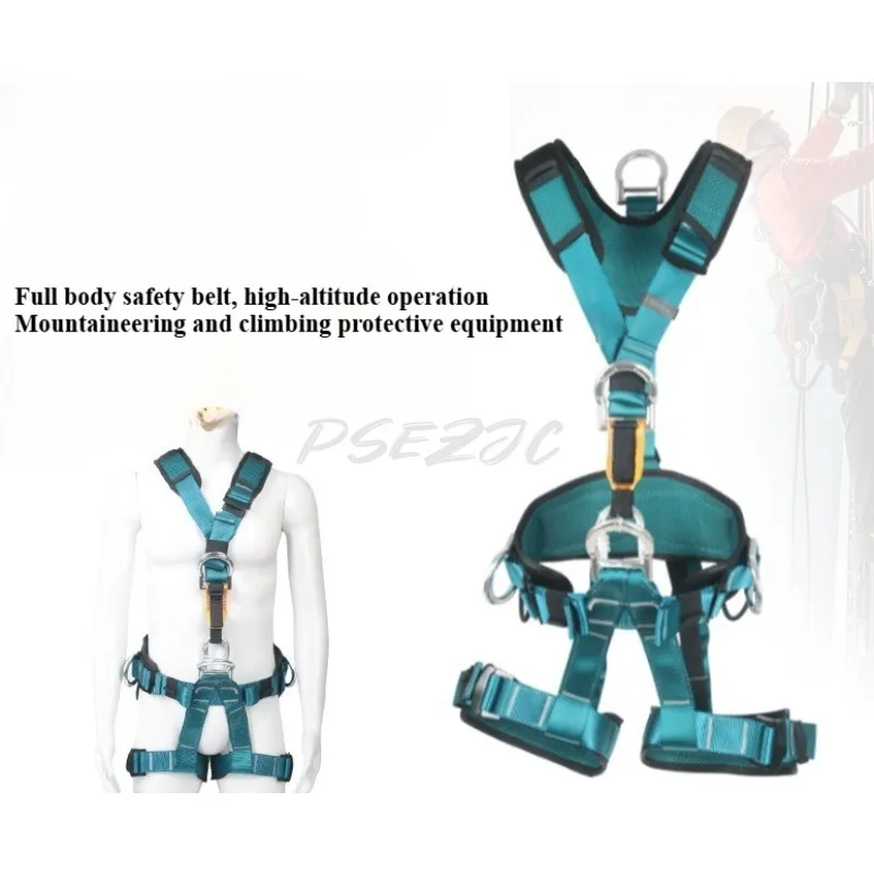 Full Body Safety Belt Five Point High-altitude Operation Safety Equipment Emergency Rescue Rock Climbing Full Body Safety Belt