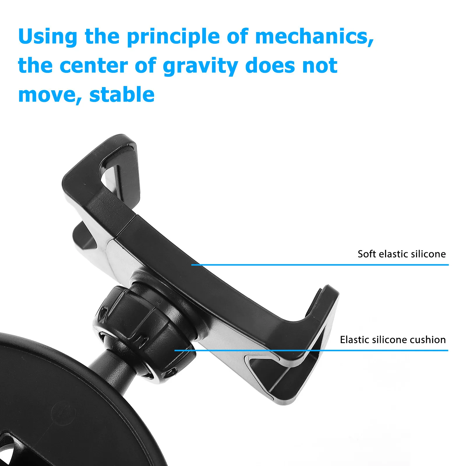 1Pcs Premium Car Phone Mount Cd Port Bracket Compatible with All Smartphones One-Hand Install Stable Driving View Holder Black