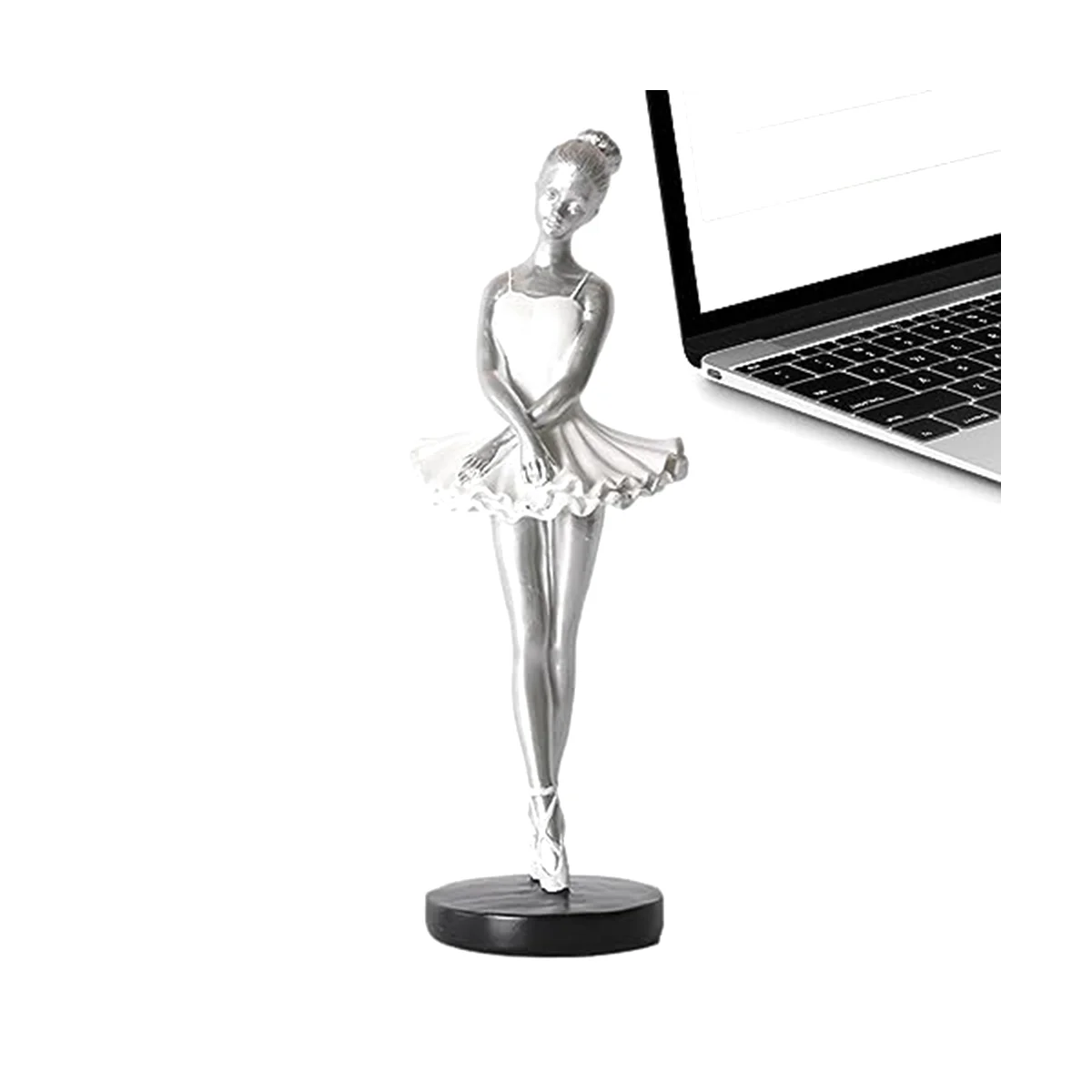 Ballet Dancer Ornament,Dancing Girl Statue, Ornaments,Decor Elegant for Bedroom Desktop Windowsill Room A