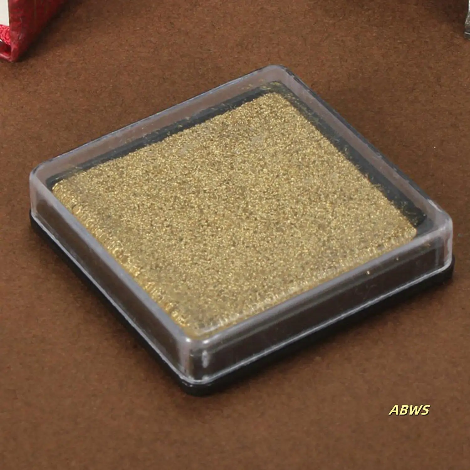 2Pcs Ink Pad Stamp Pad For Wedding Letter Document, Golden & Silver