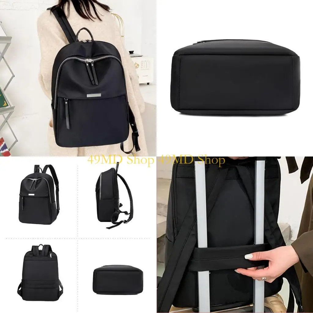 

49MD Womens Laptop Backpack School Bag Anti-theft Daypack Fits 14 Inch Notebook Travel Work College Bags Female Casual Rucksack