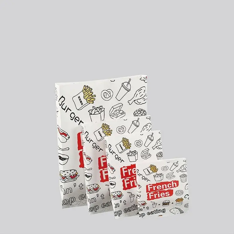 

90/100 шт. маслостойкий бумажный пакет с антипригарным покрытием, сумка для упаковки пищевых продуктов, картофель фри, сэндвич, блины, гамбургер, маслостойкий бумажный пакет, кухонный инструмент