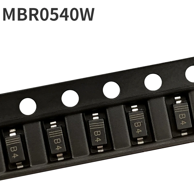 (10pcs)(100pcs)(1000pcs) MBR0540W SOD-123 1206 SMD Schottky Diode MBR0540 SOD123 (Marking B4)  diode